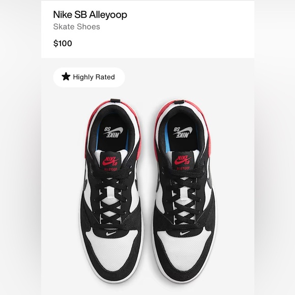 Nike Black and Red Sneakers Athletic Style - Picture 2 of 4